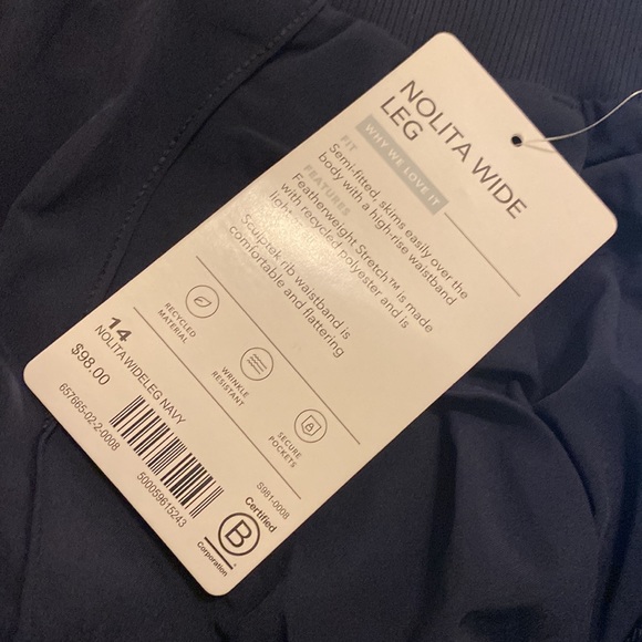 Athleta Nolita Wide Leg // Navy #657665 - Picture 6 of 16